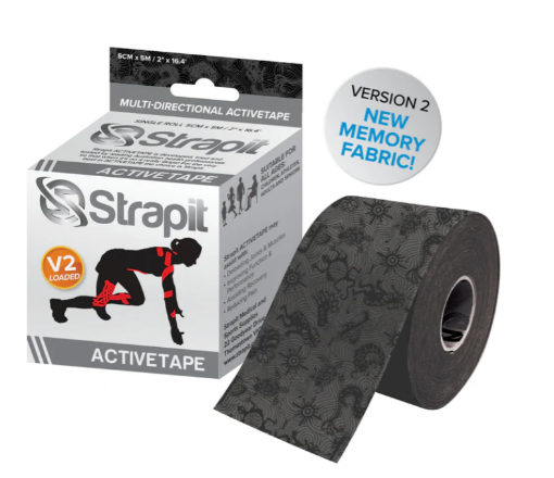 Poza cu DYNAMIC ACTIVETAPE 5CM x 5M - NEGRU/NEGRU STRAPIT