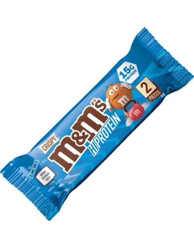 Poza cu Baton M&M's Crispy High Protein 52g - Milk Chocolate