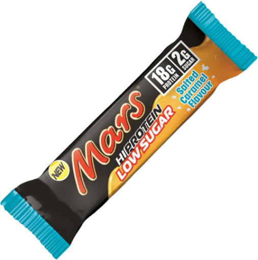 Poza cu Baton Mars Low Sugar High Protein 57g - Caramel Sarat