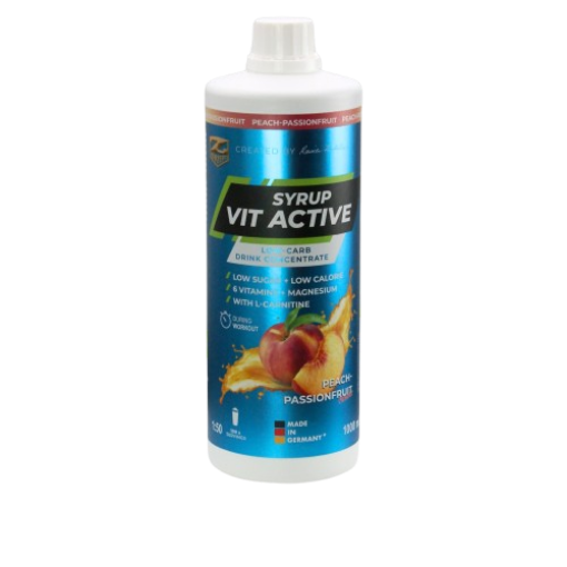 Poza cu VITACTIVE SIROP + L-CARNITINA - 1000ML PIERSICA-FRUCTUL PASIUNII