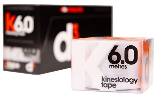 Poza cu K6.0 Banda Kinesiologica Alb 5cm x 6m - d3Tape