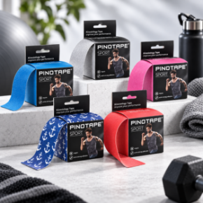 Poza pentru categoria PINOTAPE Sport Extra Strong – bandă kinesiologică din rayon